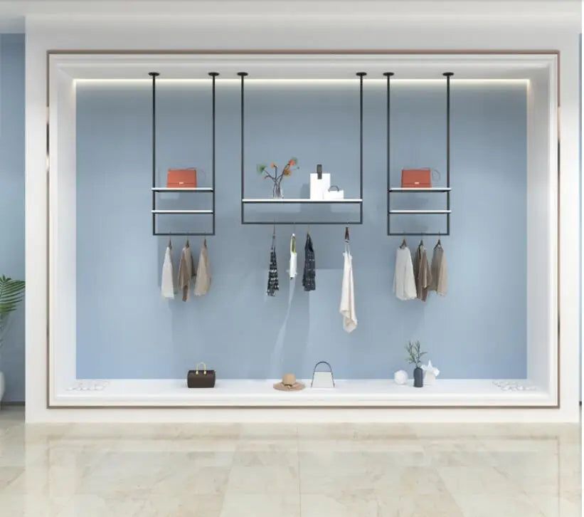 ChandeliersDecor.com-Drying Racks & Hangers-Clothing Display Rack Wall Suspender