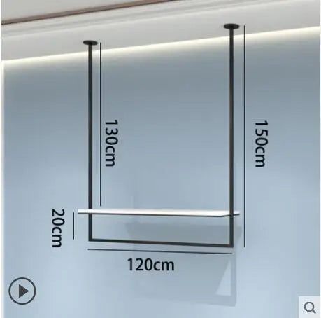 ChandeliersDecor.com-Drying Racks & Hangers-Clothing Display Rack Wall Suspender