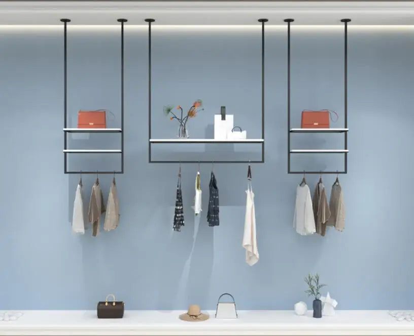 ChandeliersDecor.com-Drying Racks & Hangers-Clothing Display Rack Wall Suspender