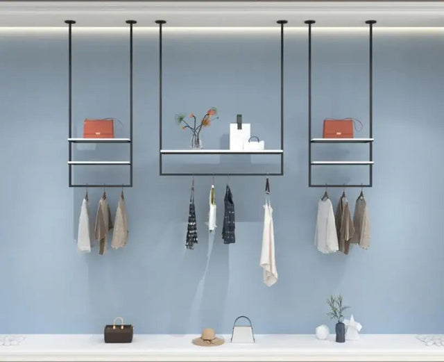 ChandeliersDecor.com-Drying Racks & Hangers-Clothing Display Rack Wall Suspender