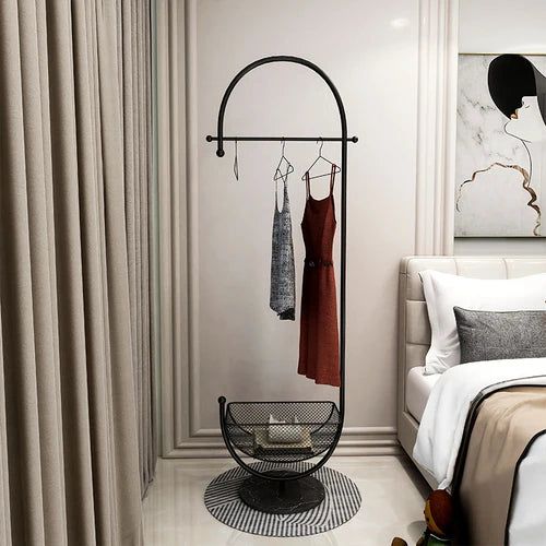 ChandeliersDecor.com-Drying Racks & Hangers-Clothing Rack Floor Standing Valet Corner
