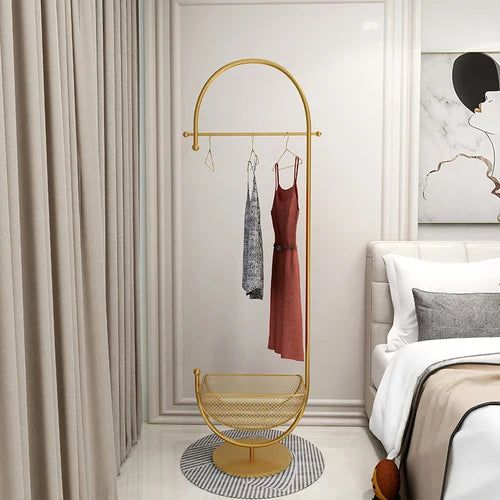 ChandeliersDecor.com-Drying Racks & Hangers-Clothing Rack Floor Standing Valet Corner