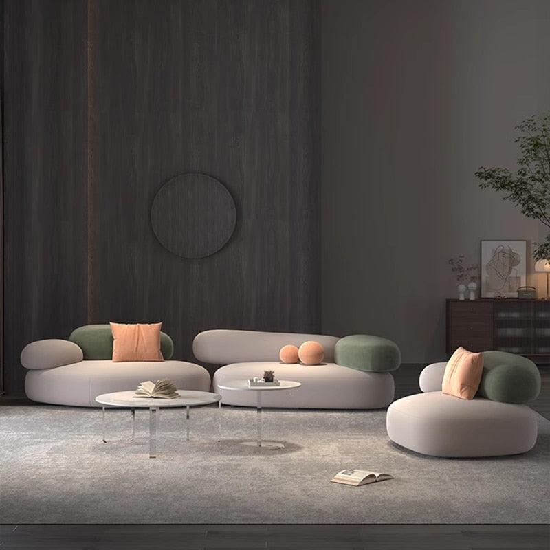 ChandeliersDecor.com-Sofa Set-Cloud Puff Designer Sofa Set: Show-Stopping Furniture
