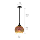 ChandeliersDecor.com-Pendant Lights-Colorful Fireworks Starry Sky Hanging Glass Chandelier