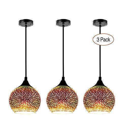 ChandeliersDecor.com-Pendant Lights-Colorful Fireworks Starry Sky Hanging Glass Chandelier