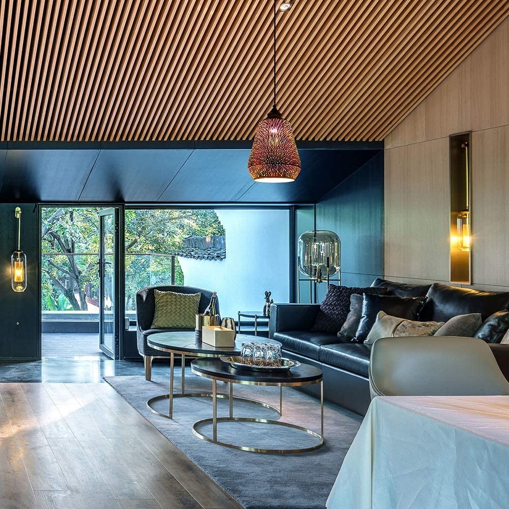 ChandeliersDecor.com-Pendant Lights-Colorful Fireworks Starry Sky Hanging Glass Chandelier