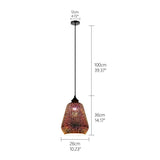 ChandeliersDecor.com-Pendant Lights-Colorful Fireworks Starry Sky Hanging Glass Chandelier