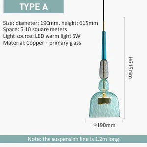 ChandeliersDecor.com-Pendant Lights-Colorful Glass LED Pendant Lights - Illuminate Your Space with Elegance