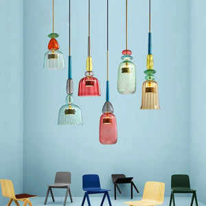 ChandeliersDecor.com-Pendant Lights-Colorful Glass LED Pendant Lights - Illuminate Your Space with Elegance