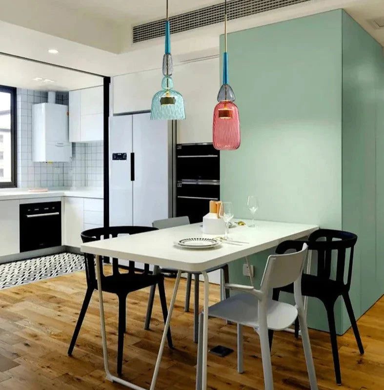 ChandeliersDecor.com-Pendant Lights-Colorful Glass LED Pendant Lights - Illuminate Your Space with Elegance