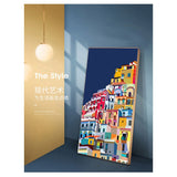ChandeliersDecor.com-Wall Posters-Colourful Architecture art Amalfi Coast Positano Italy Canvas Wall Art