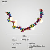 ChandeliersDecor.com-Kitchen Island-Colourful Chandelier Indoor Decor Hanging Lights