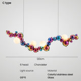 ChandeliersDecor.com-Kitchen Island-Colourful Chandelier Indoor Decor Hanging Lights