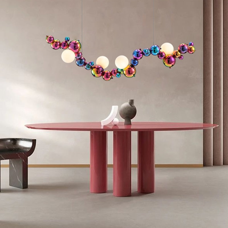 ChandeliersDecor.com-Kitchen Island-Colourful Chandelier Indoor Decor Hanging Lights