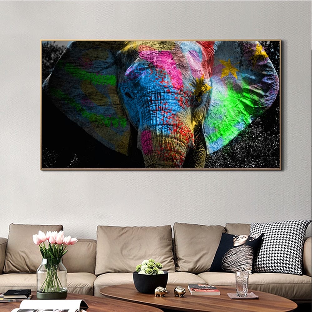 ChandeliersDecor.com-0-Colours: Elephant Poster - Enhance Your Décor