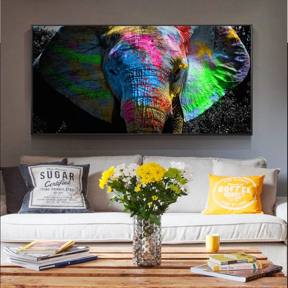 ChandeliersDecor.com-0-Colours: Elephant Poster - Enhance Your Décor