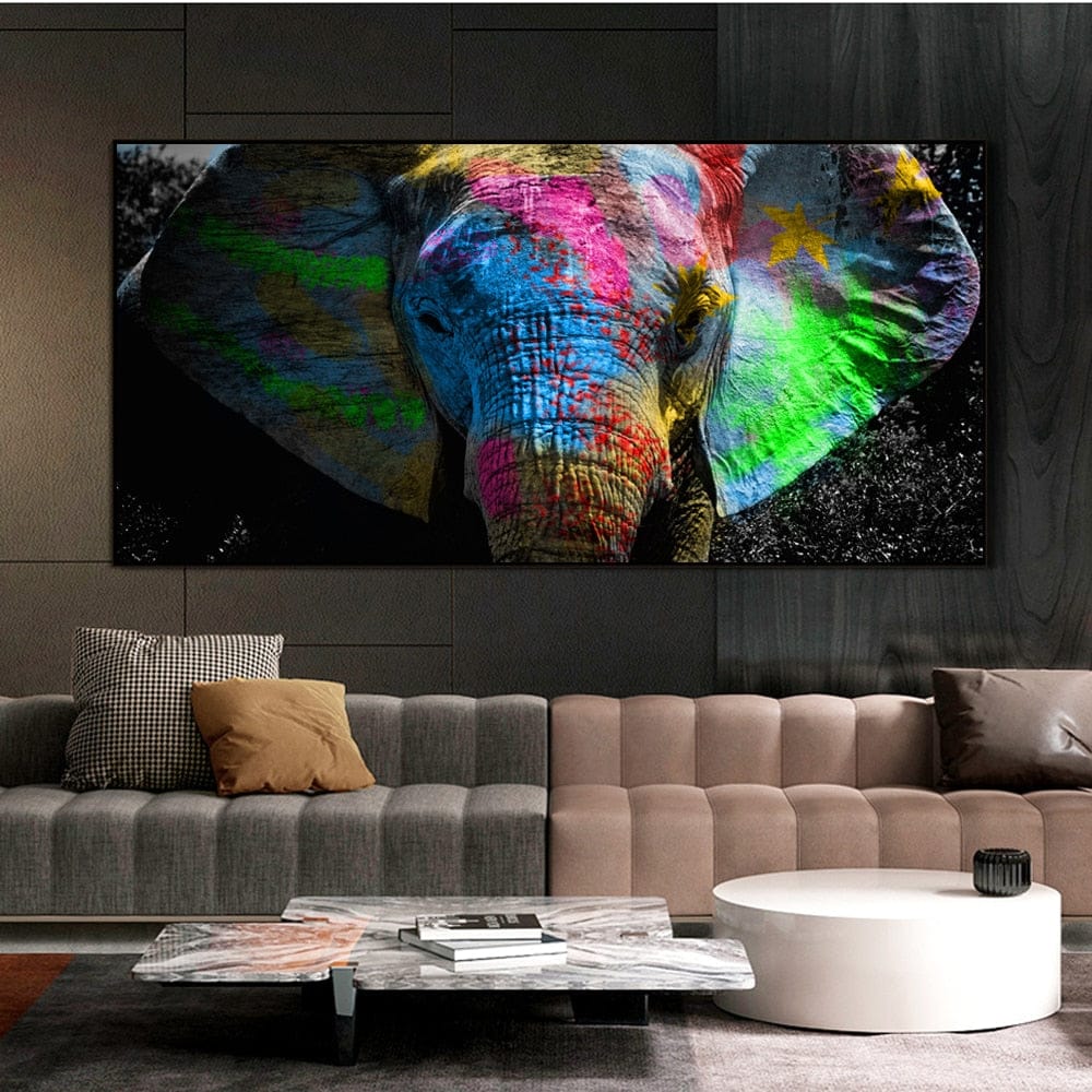 ChandeliersDecor.com-0-Colours: Elephant Poster - Enhance Your Décor