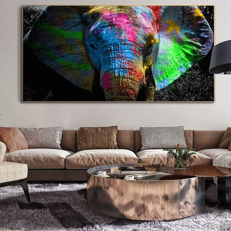 ChandeliersDecor.com-0-Colours: Elephant Poster - Enhance Your Décor