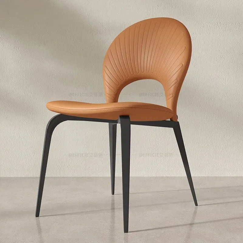 ChandeliersDecor.com-Dining Chairs-Comedor Leather Wooden Dining Chair