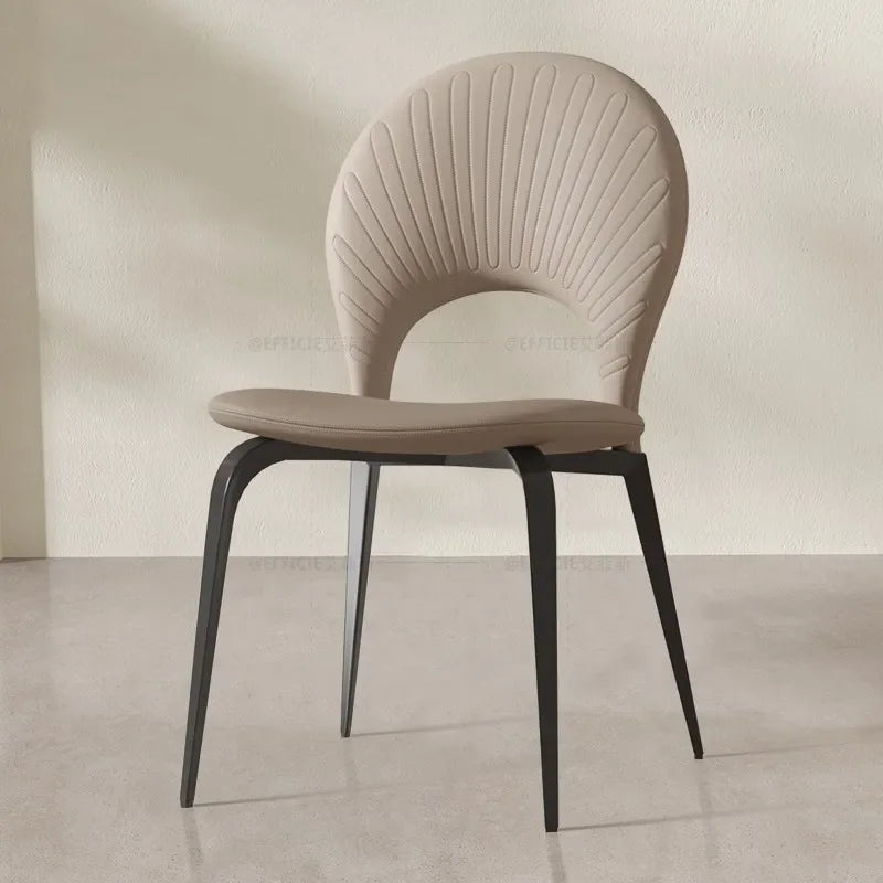 ChandeliersDecor.com-Dining Chairs-Comedor Leather Wooden Dining Chair