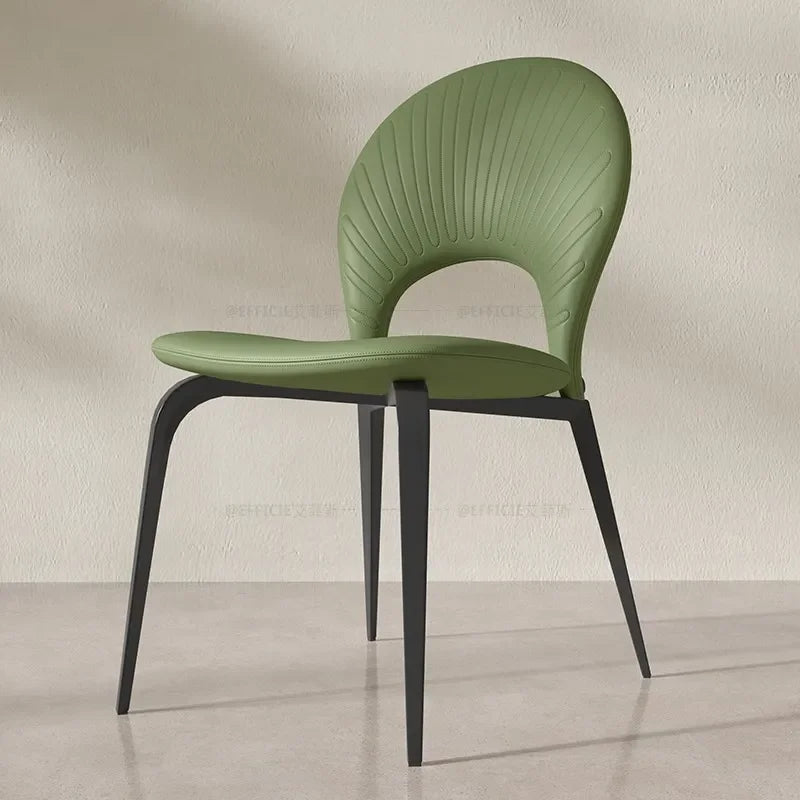 ChandeliersDecor.com-Dining Chairs-Comedor Leather Wooden Dining Chair