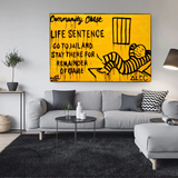 ChandeliersDecor.com-Monopoly Wall Poster-Community Chest Go To Jail - Mr Monopoly Wall Art