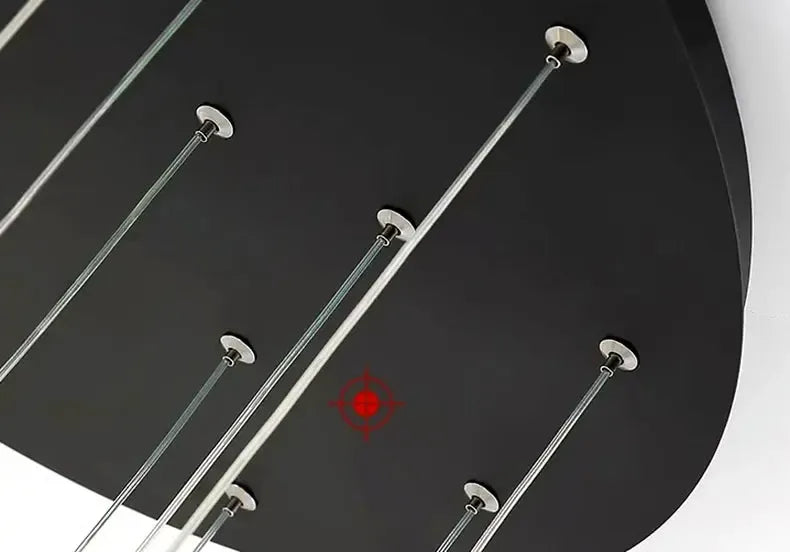 ChandeliersDecor.com-Staircase Chandelier-Cone Tubes Staircase Chandelier: Exquisite Illumination