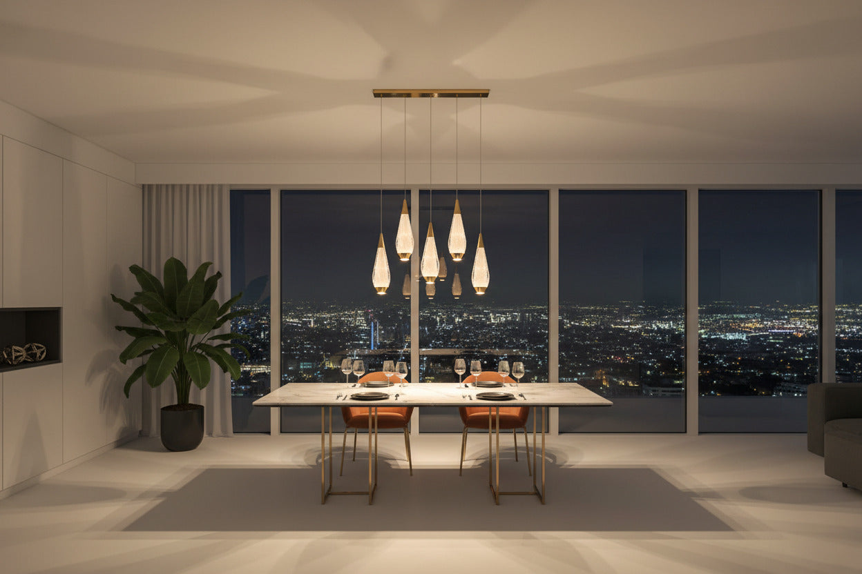 Cones Staircase Chandelier: Exquisite Lighting Solution-ChandeliersDecor.com