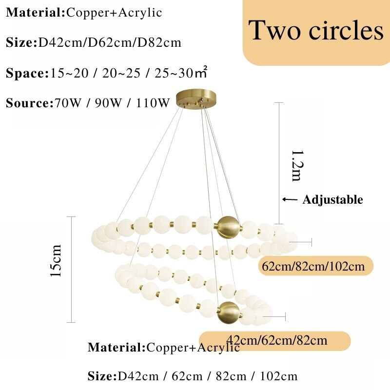 ChandeliersDecor.com-Chandeliers-Copper Molecular Balls Chandelier for Living Room