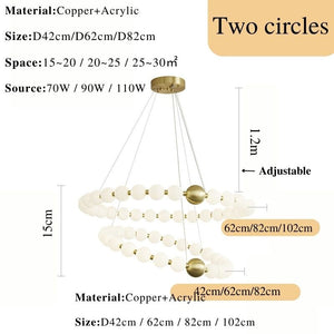ChandeliersDecor.com-Chandeliers-Copper Molecular Balls Chandelier for Living Room