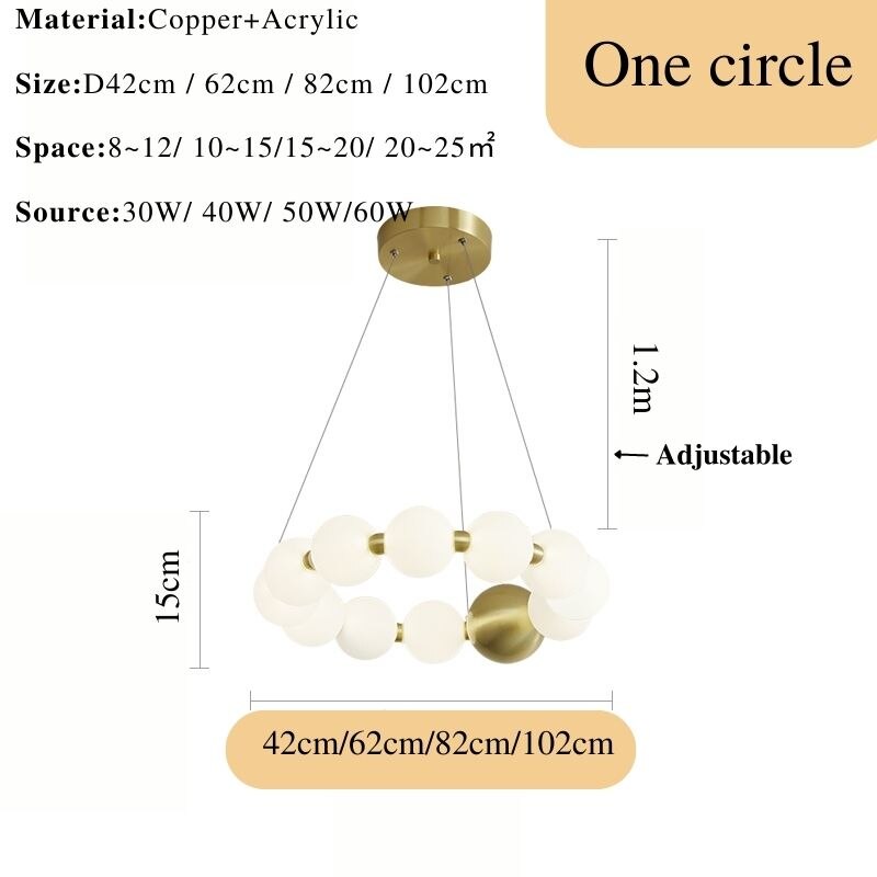 ChandeliersDecor.com-Chandeliers-Copper Molecular Balls Chandelier for Living Room
