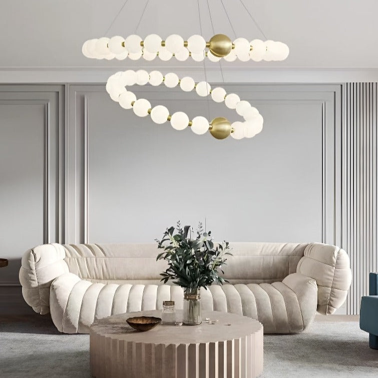 ChandeliersDecor.com-Chandeliers-Copper Molecular Balls Chandelier for Living Room