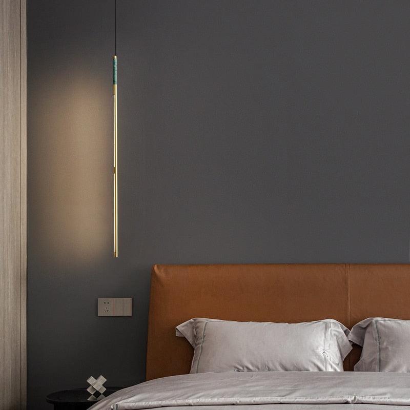 ChandeliersDecor.com-Chandeliers-Copper Pendant Light - Marble Ceiling Light