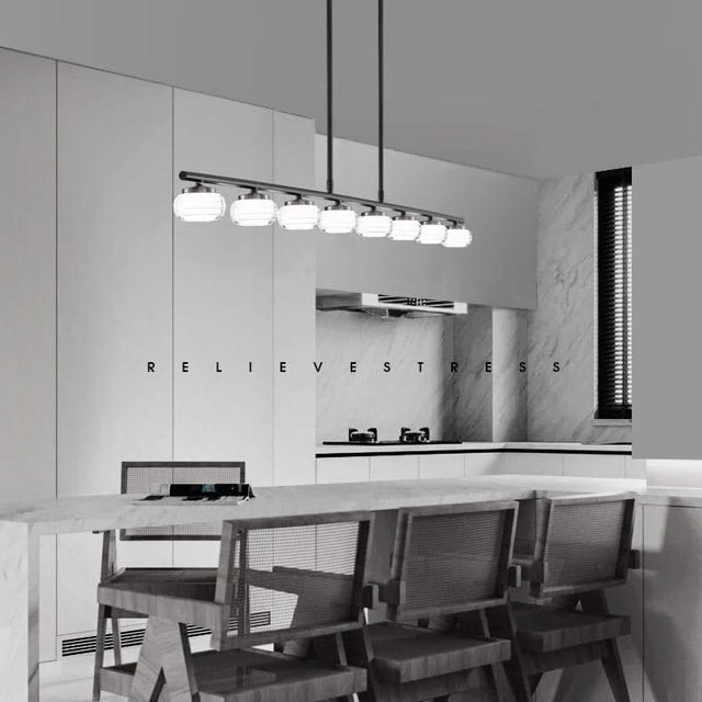 Copper Strip Creative Bar Hanging light-ChandeliersDecor.com