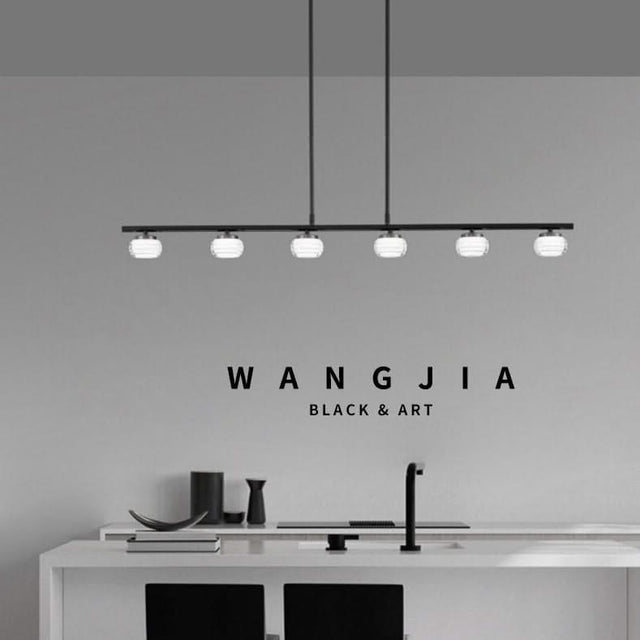 Copper Strip Creative Bar Hanging light-ChandeliersDecor.com