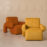 ChandeliersDecor.com-Furniture-Corduroy Settee: Ultimate Comfort and Style