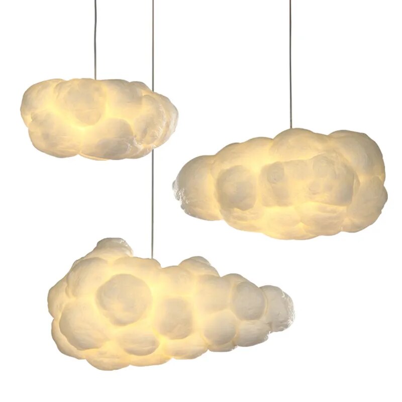 ChandeliersDecor.com-Pendant Lights-Cotton Cloud Pendant Lighting – Dreamy Glow