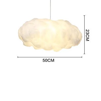ChandeliersDecor.com-Pendant Lights-Cotton Cloud Pendant Lighting – Dreamy Glow