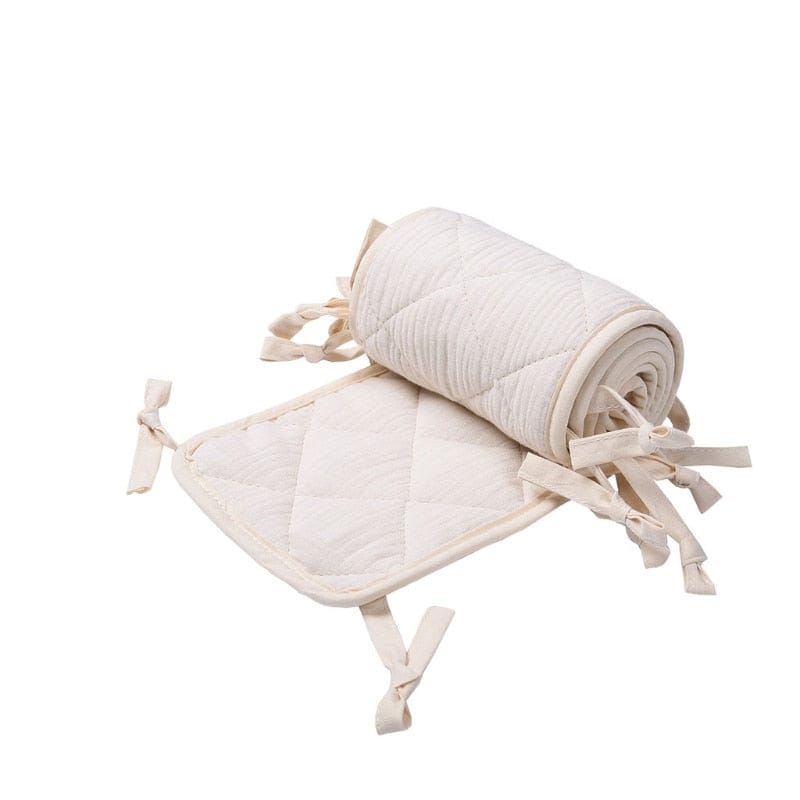 ChandeliersDecor.com-Crib Bumper-Cotton Crib Bumper - Protect Your Baby with Anti-Bite Bumper