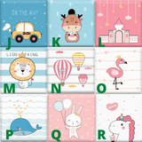 ChandeliersDecor.com-Padded Walls-Count the Penguins Kids Wall Padded Safety Cushions Set