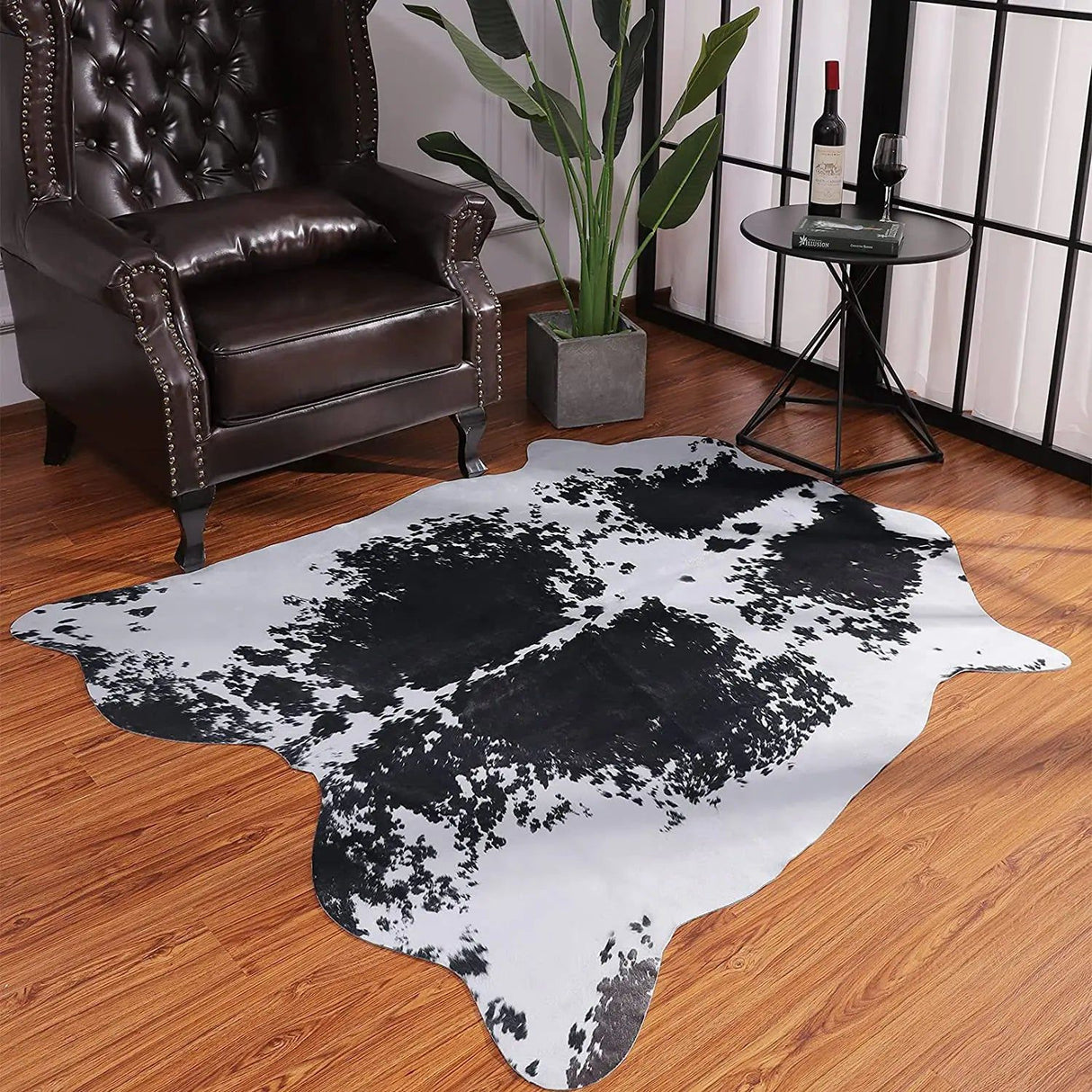 ChandeliersDecor.com-Rugs & Carpets-Cowhide Carpet: Natural Elegance for Stylish and Cozy Spaces
