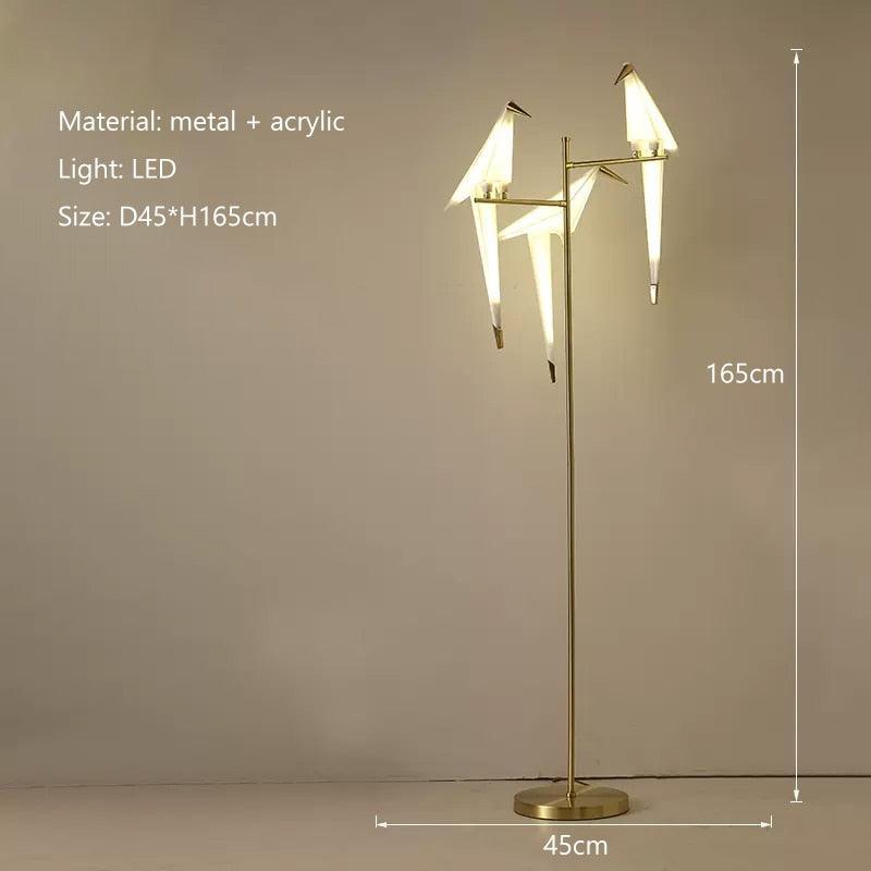 ChandeliersDecor.com-Floor Lamp-Crane The Bird LED Floor Lamp: Illuminate in Style