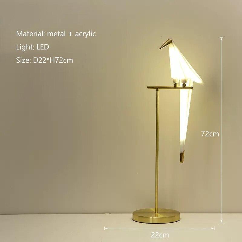 ChandeliersDecor.com-Floor Lamp-Crane The Bird LED Floor Lamp: Illuminate in Style