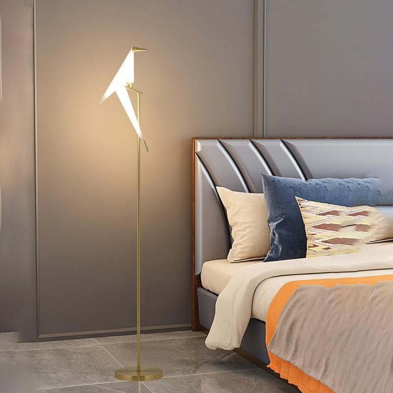 ChandeliersDecor.com-Floor Lamp-Crane The Bird LED Floor Lamp: Illuminate in Style