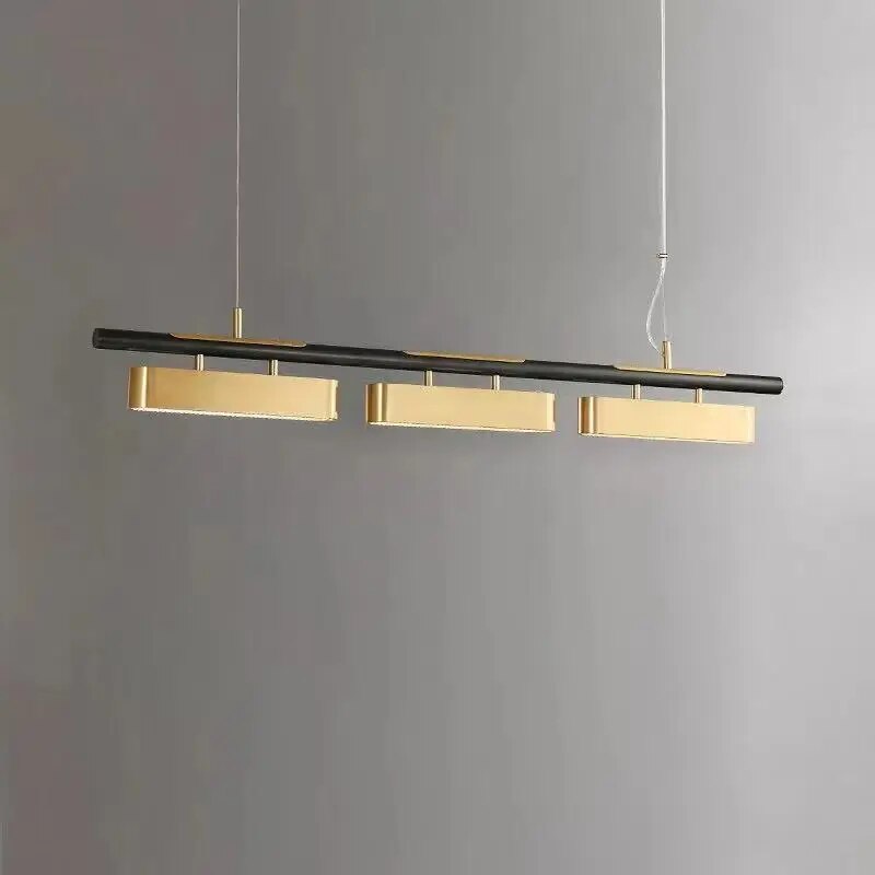 ChandeliersDecor.com-Kitchen Island-Creative Black Gold Combination Hanging Lamp