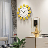ChandeliersDecor.com-Wall Clocks-Creative Nordic Sunflower Style Wall Clock