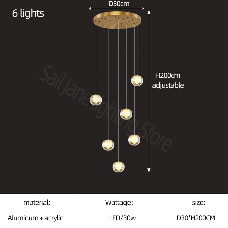 ChandeliersDecor.com-Staircase Chandelier-Crystal Ball Staircase Chandelier: Enhancing Your Space