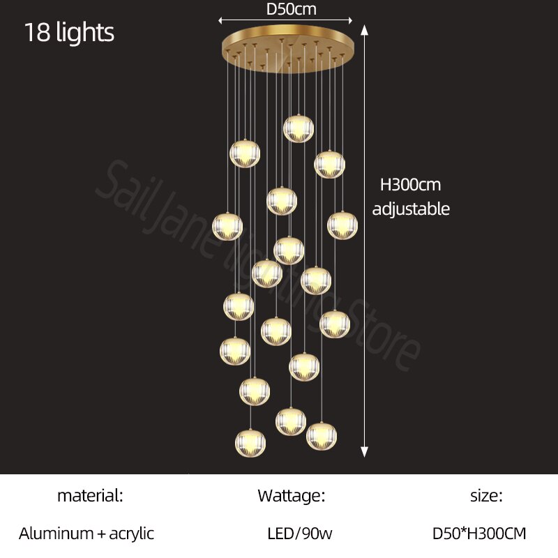 ChandeliersDecor.com-Staircase Chandelier-Crystal Ball Staircase Chandelier: Enhancing Your Space