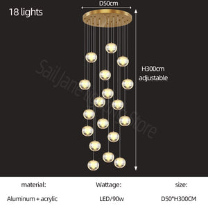 ChandeliersDecor.com-Staircase Chandelier-Crystal Ball Staircase Chandelier: Enhancing Your Space