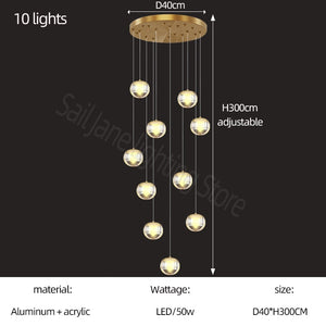 ChandeliersDecor.com-Staircase Chandelier-Crystal Ball Staircase Chandelier: Enhancing Your Space